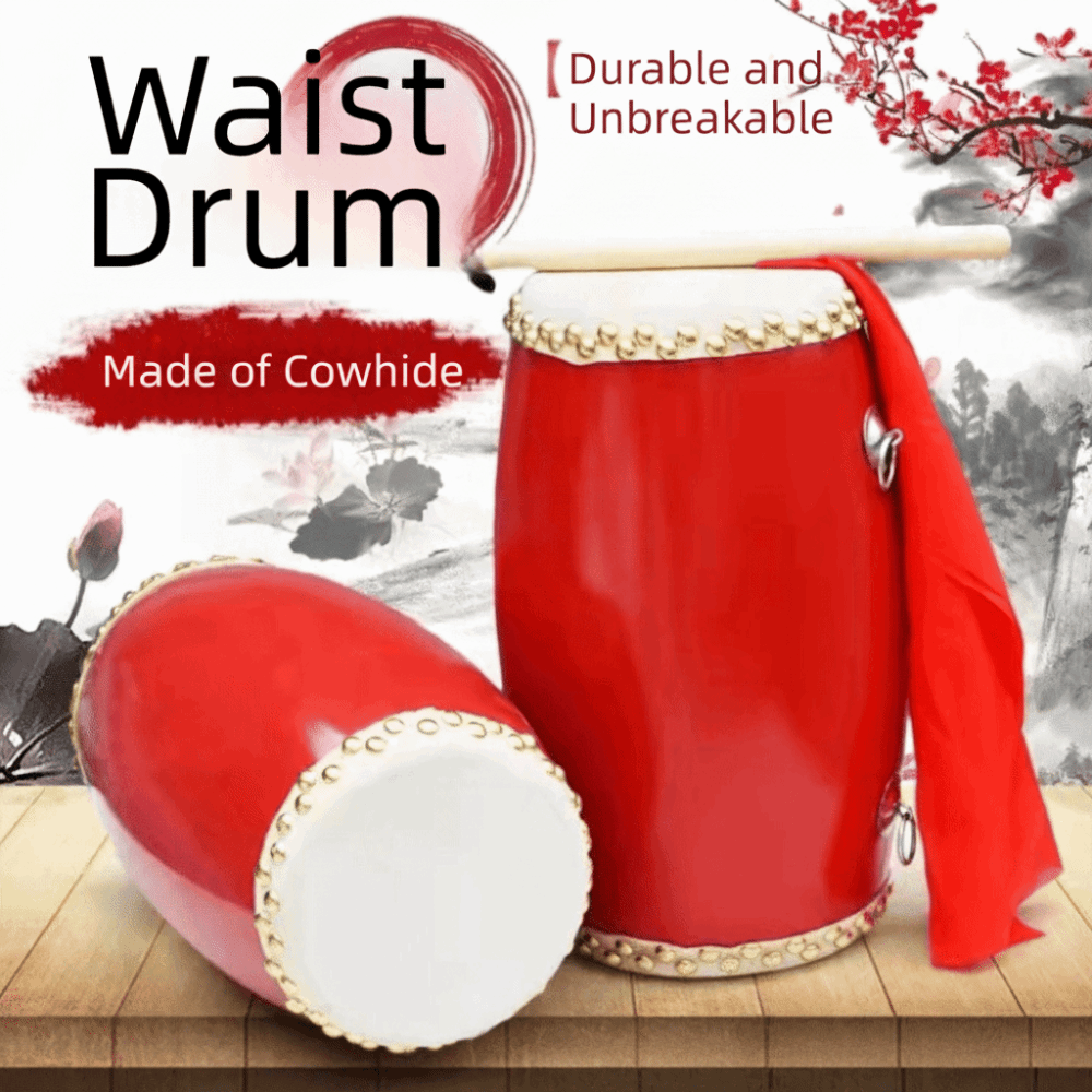 Musical Instrument Kids - High-Grade Cowhide Traditional Waist Drum Kids