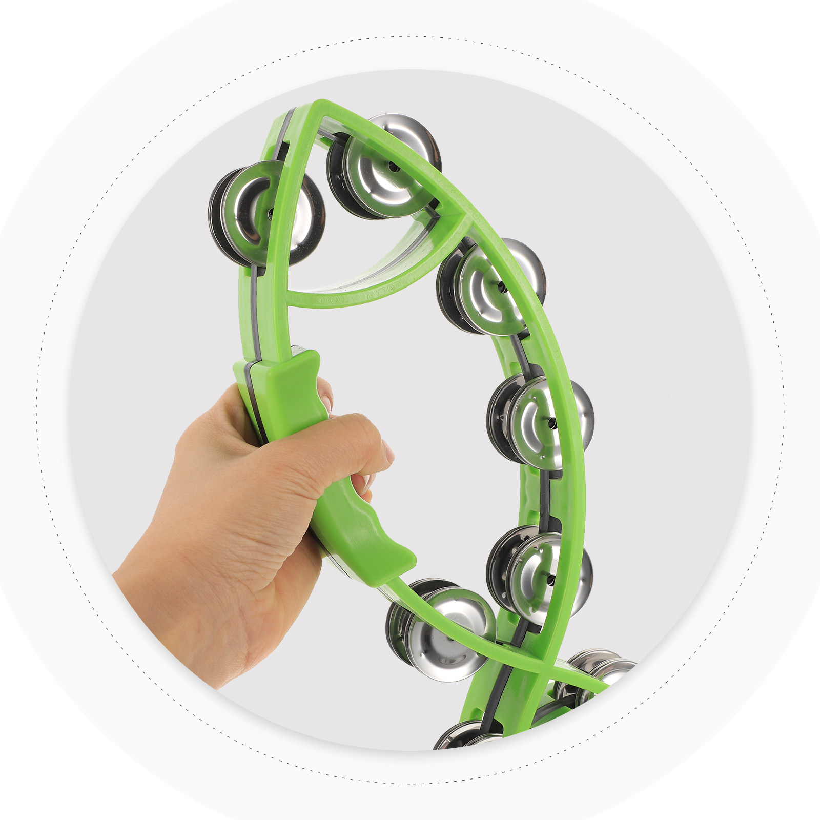 Handheld Percussion Tambourine - Musical Instrument Tambourine recension och pris