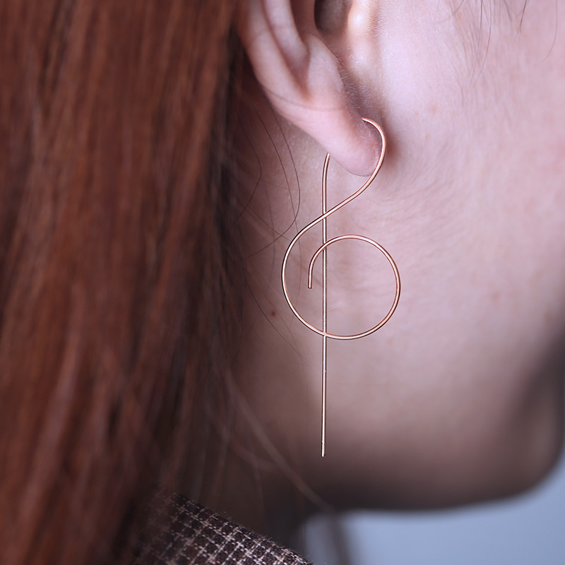 2021 Trendy Music Symbol Earri - Musical Instrument Symbols recension och pris