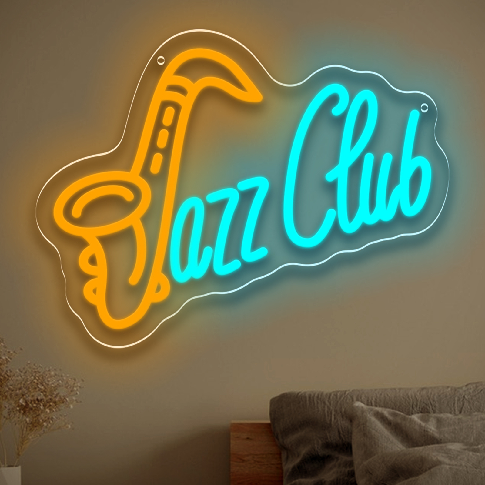 Jazz Club LED Neon Sign Saxoph - Musical Instrument Image recension och pris