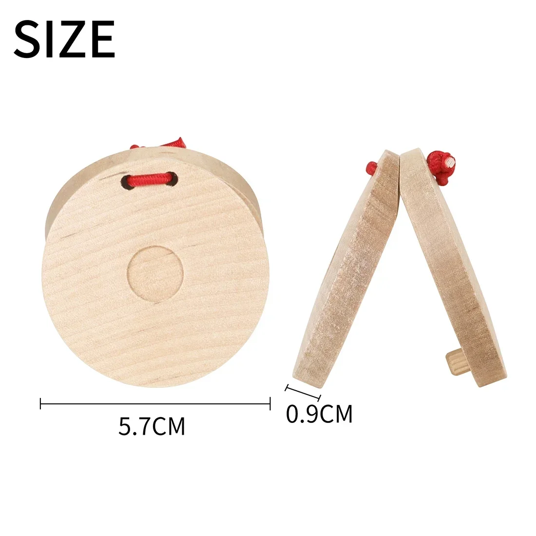 IRIN Orff Castanets Wooden Per - Musical Instrument Clapper recension och pris