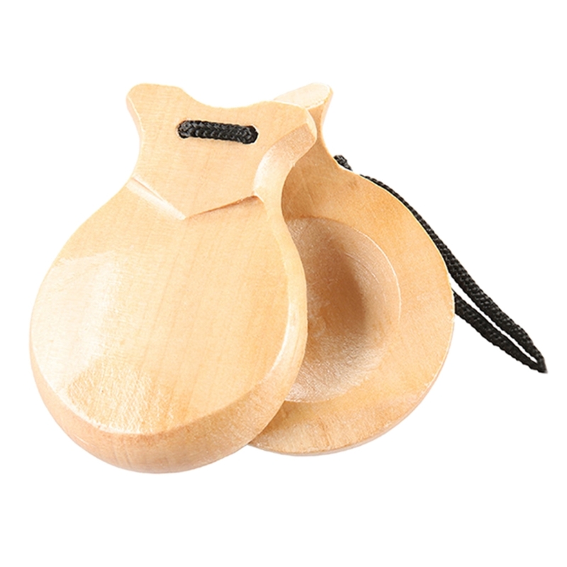 2 Pcs Wood Spanish Castanets F - Musical Instrument Clapper recension och pris