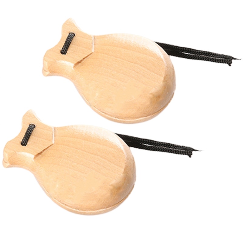 2 Pcs Wood Spanish Castanets F - Musical Instrument Clapper recension och pris