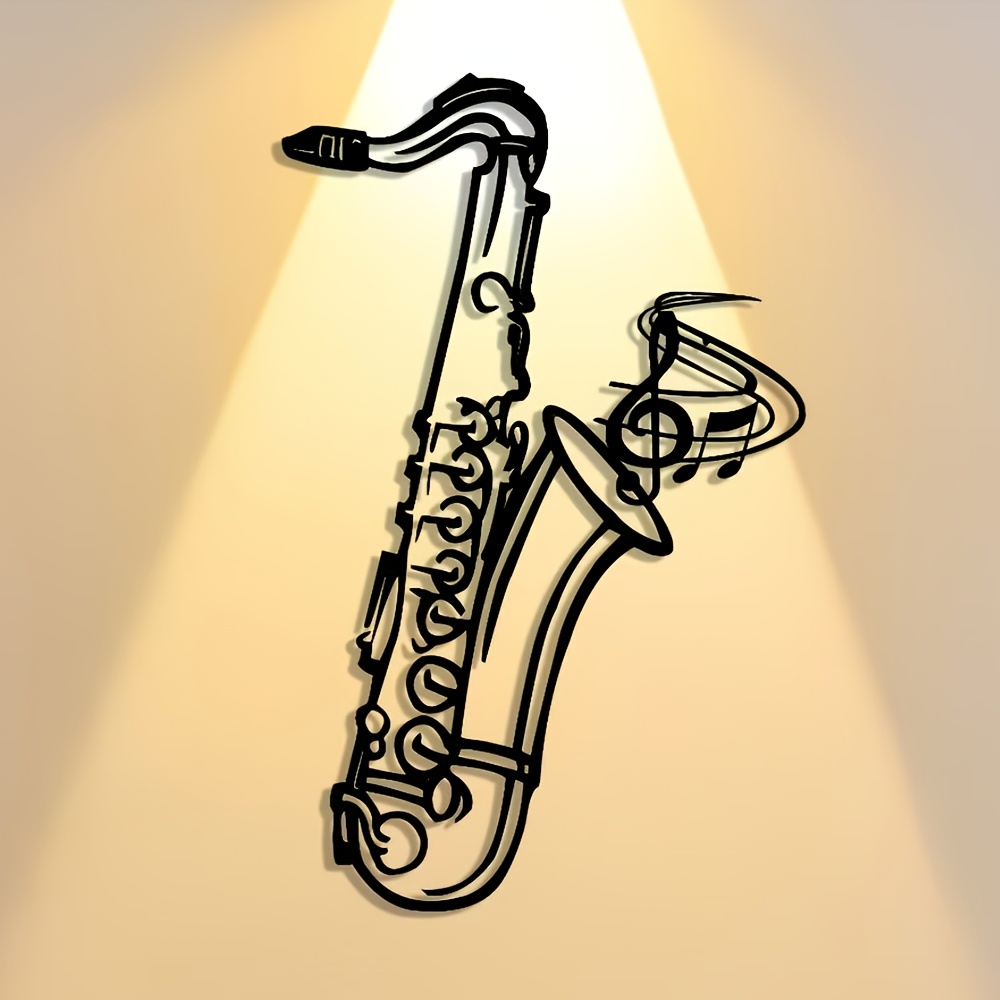 Metal Wall Art Saxophone Decor - Musical Instrument Image recension och pris