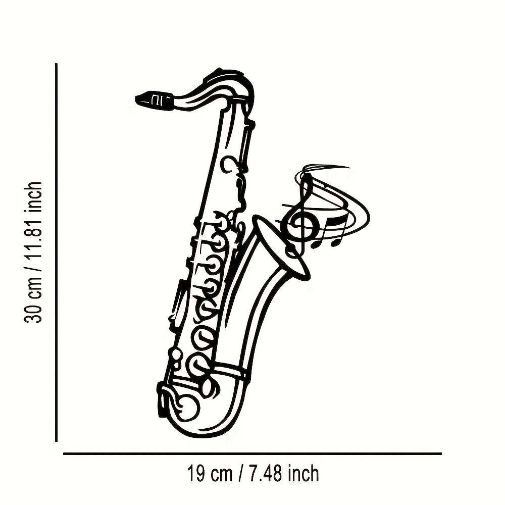Metal Wall Art Saxophone Decor - Musical Instrument Image recension och pris