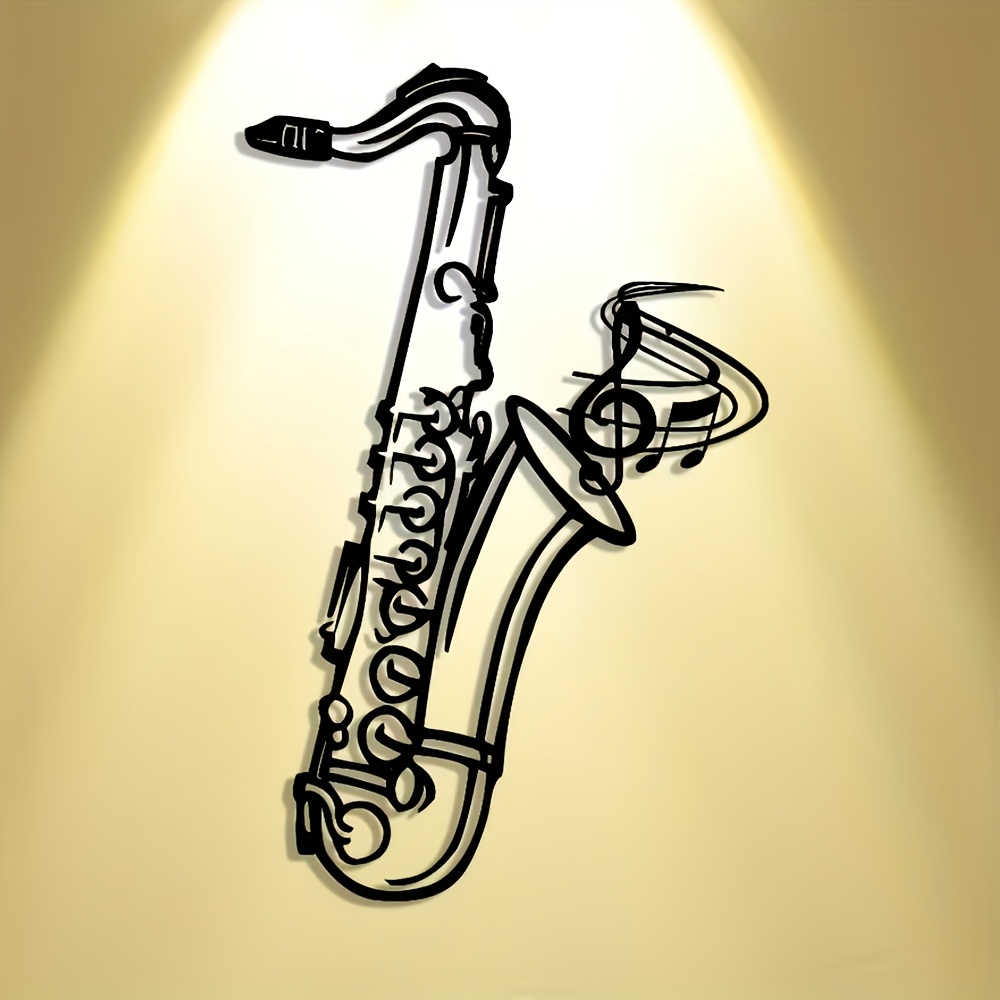 Metal Wall Art Saxophone Decor - Musical Instrument Image recension och pris