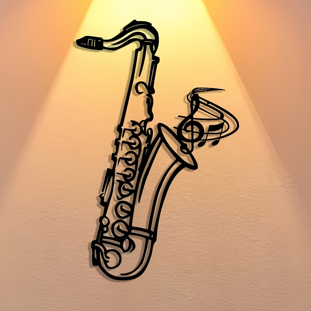 Metal Wall Art Saxophone Decor - Musical Instrument Image recension och pris