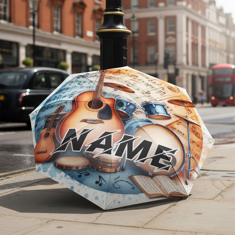 Custom Name umbrella,Musical I - Musical Instrument And Name recension och pris