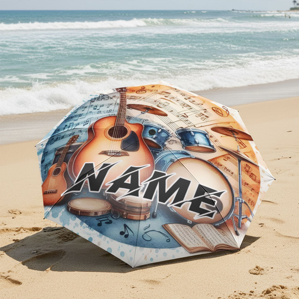 Custom Name umbrella,Musical I - Musical Instrument And Name recension och pris