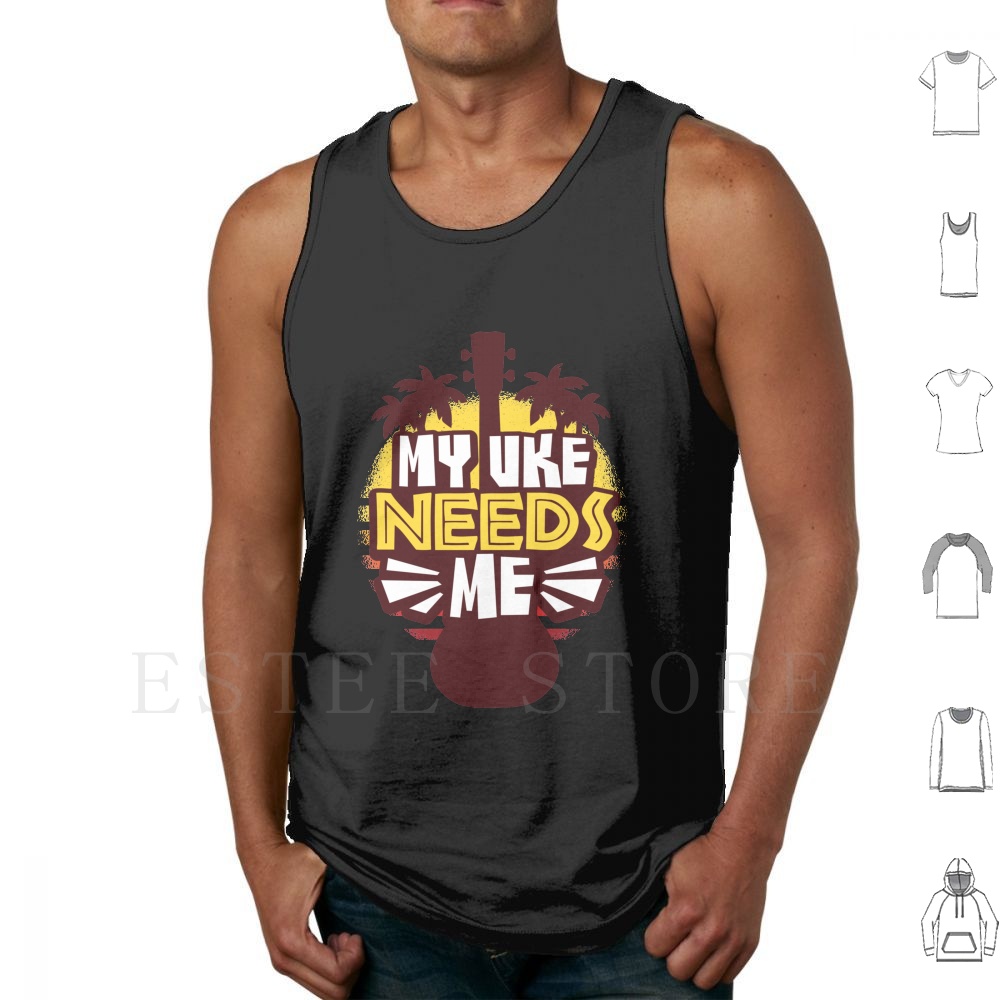 Ukulele Tank Tops Vest Sleevel - Musical Instrument Hawaii recension och pris