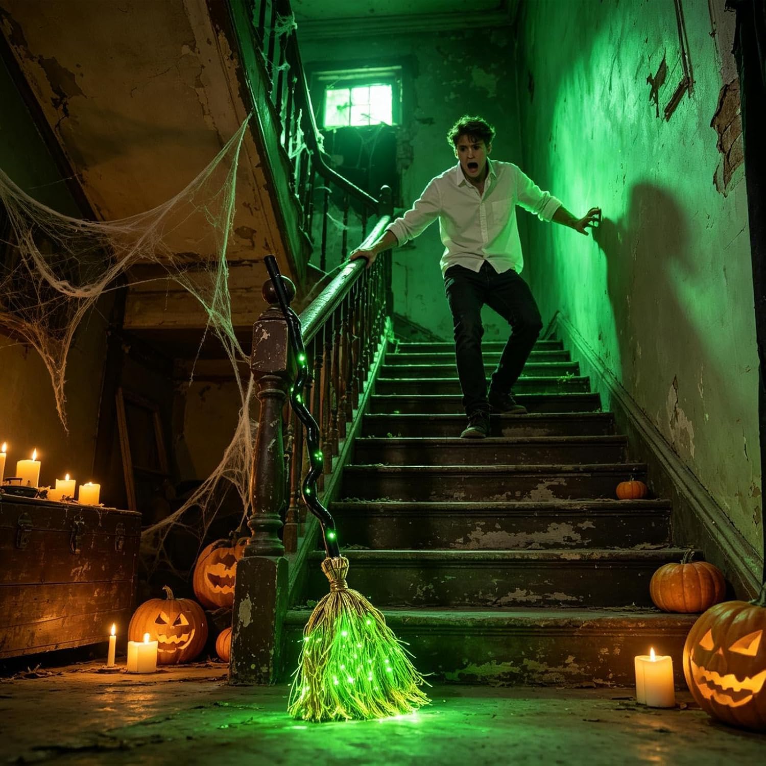 Halloween Glowing Magic Broom  - Musical Instrument Gong recension och pris
