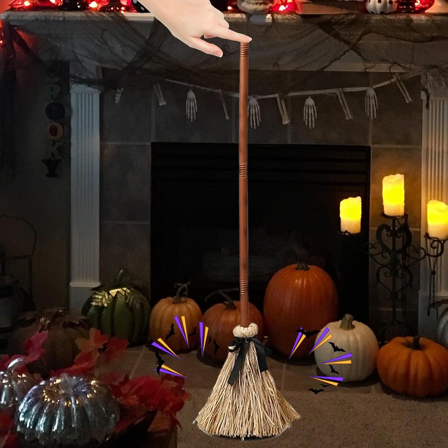 Halloween Glowing Magic Broom  - Musical Instrument Gong recension och pris