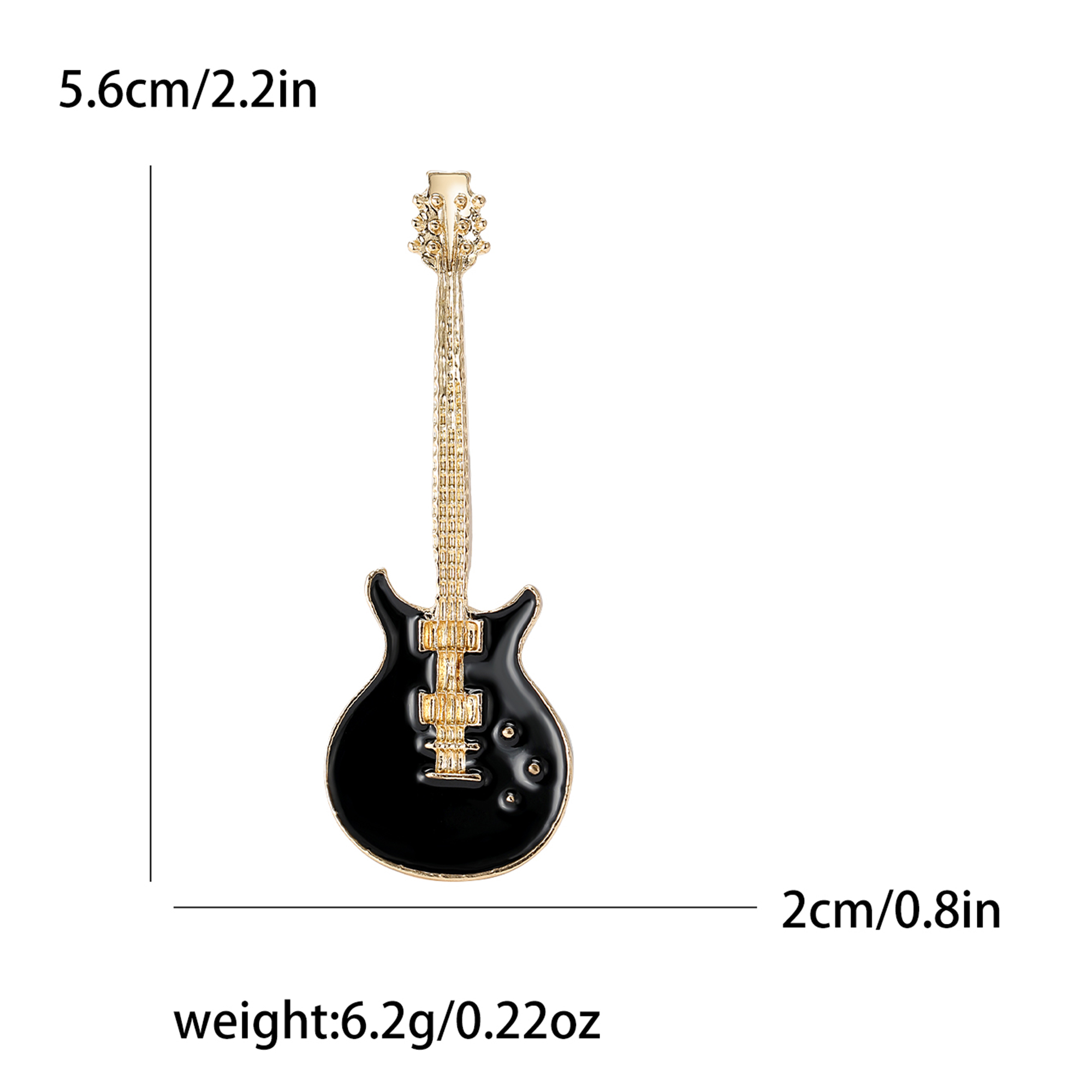 Beaut&Berry Luxury Enamel Guit - Musical Instrument Symbols recension och pris