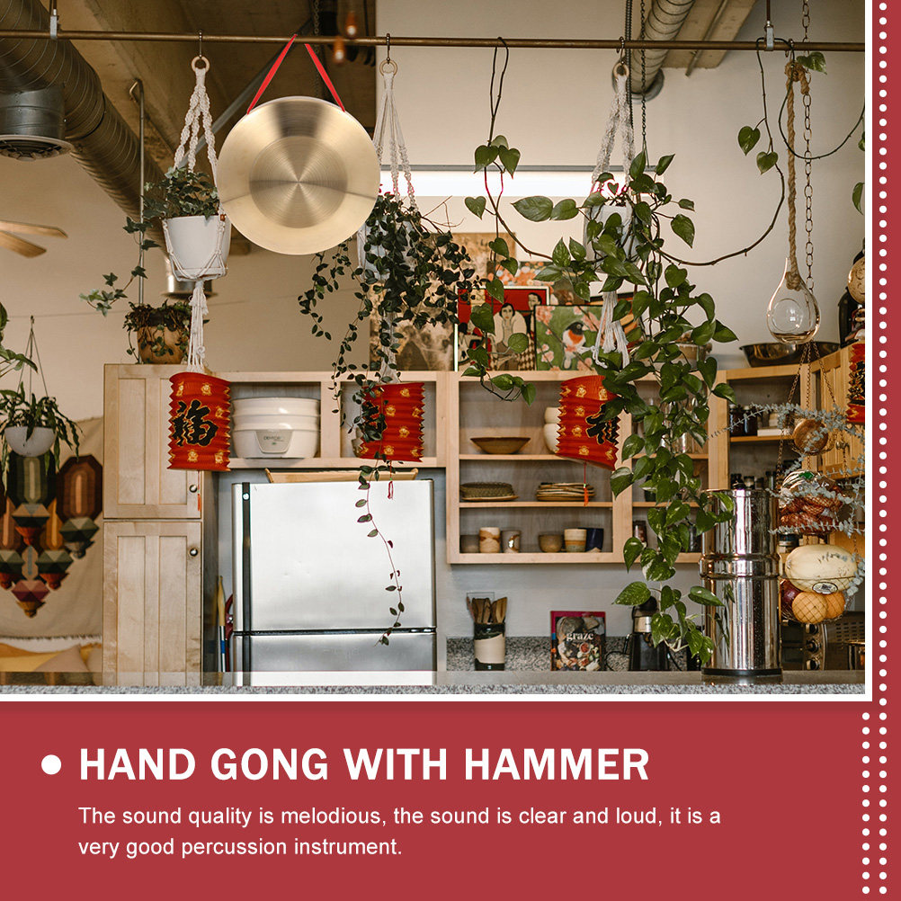 Handmade Chinese Gong Small Po - Musical Instrument Gong recension och pris