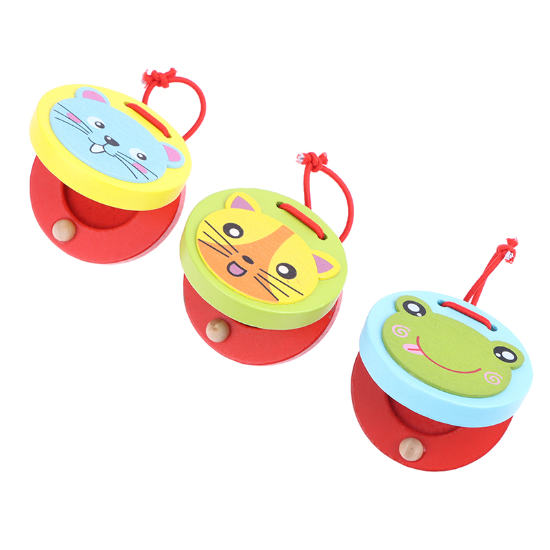 1Pc Kids Cartoon Wooden Crocod - Musical Instrument Clapper recension och pris
