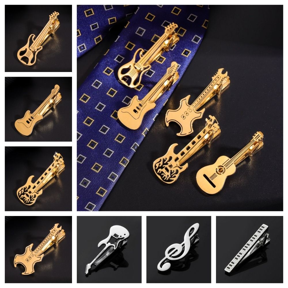 Fashion Treble Clef Guitar Tie - Musical Instrument Symbols recension och pris