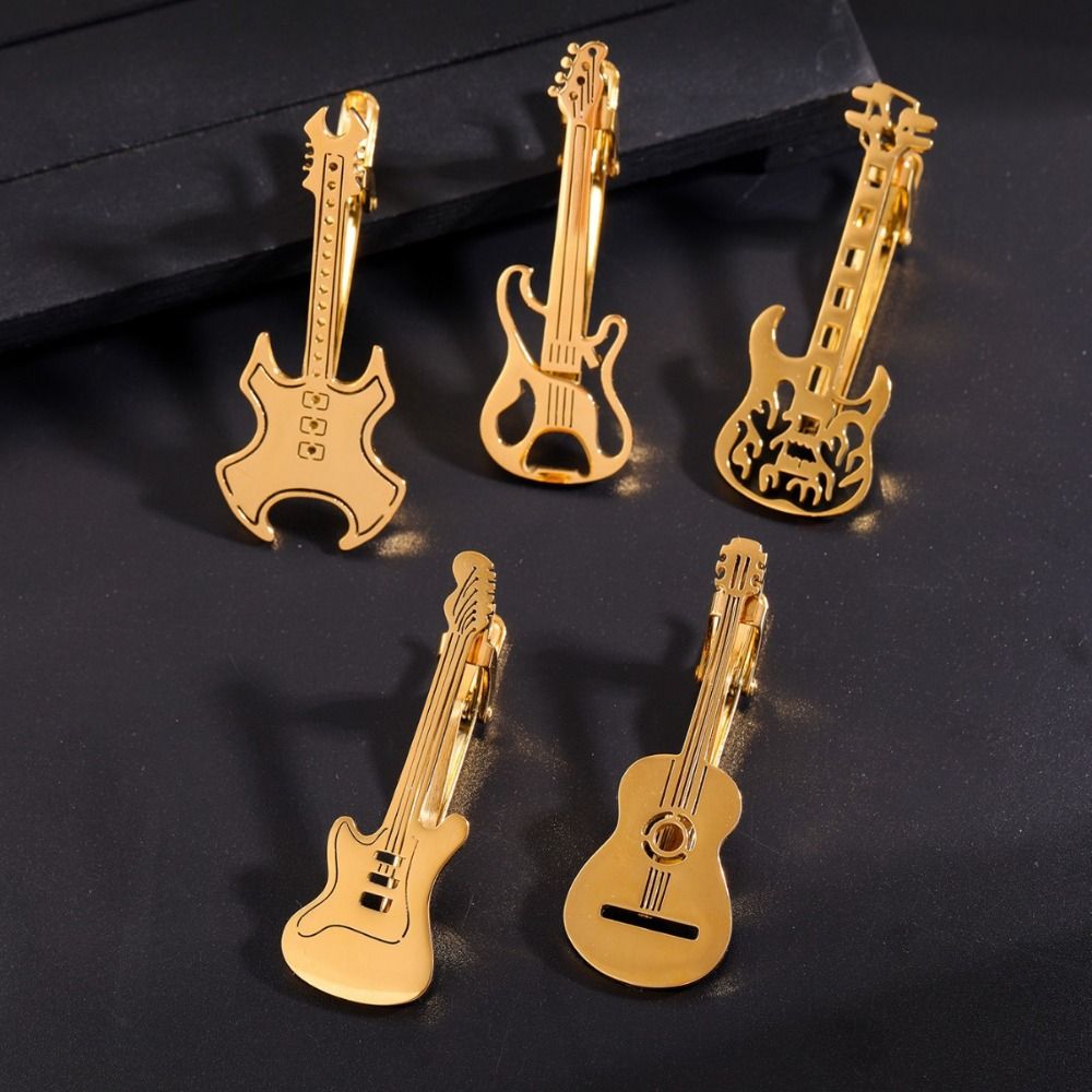 Fashion Treble Clef Guitar Tie - Musical Instrument Symbols recension och pris
