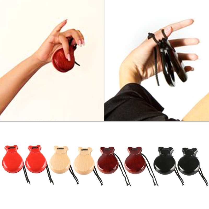 2Pcs Traditional Castanet Span - Musical Instrument Clapper recension och pris