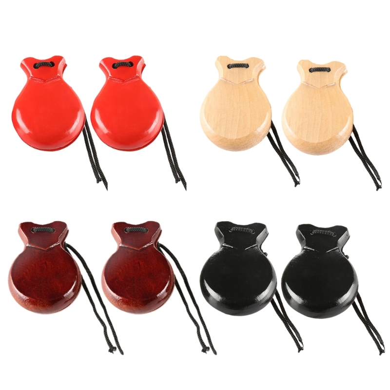 2Pcs Traditional Castanet Span - Musical Instrument Clapper recension och pris