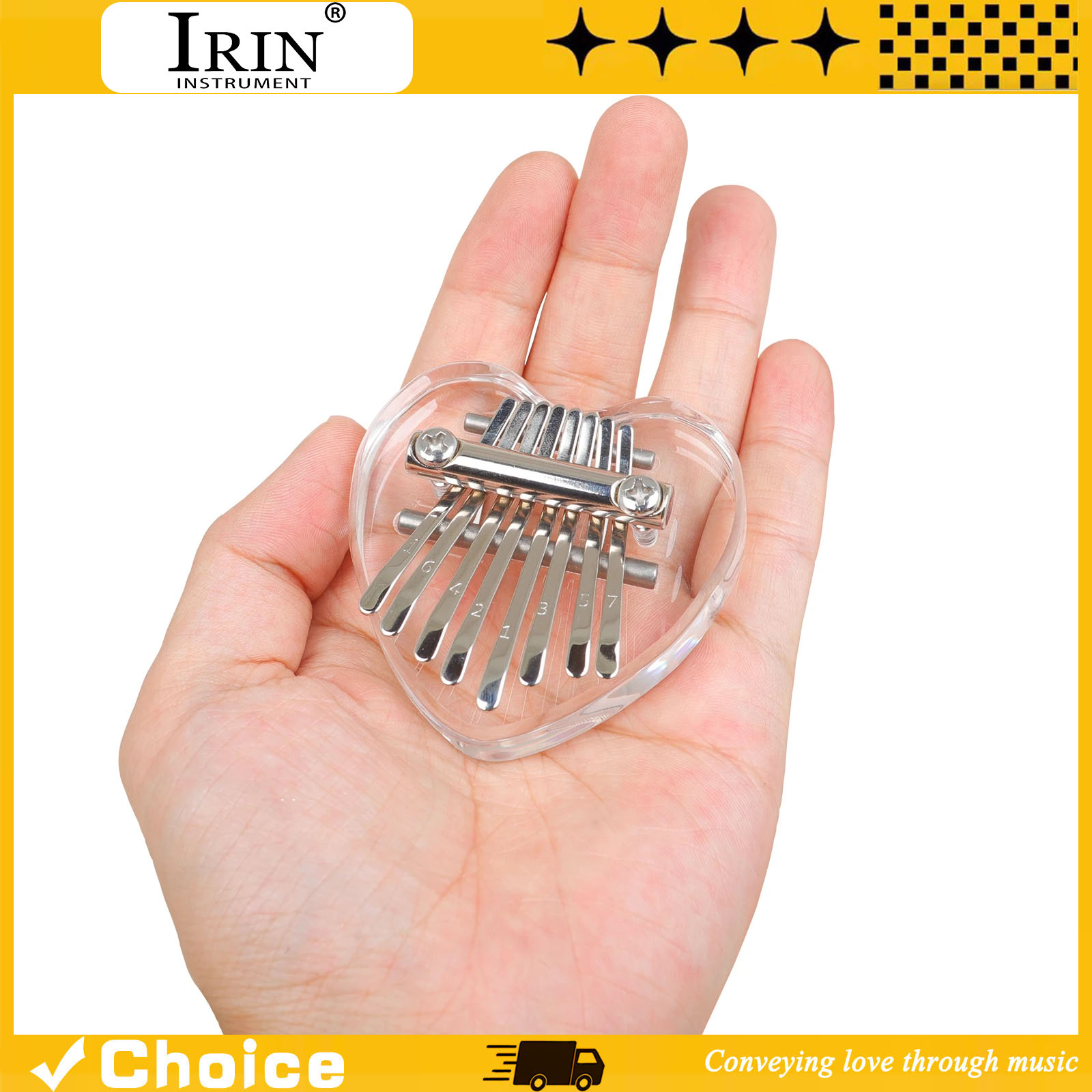 8-Key Kalimba Mini Thumb Piano - Musical Instrument Kids recension och pris
