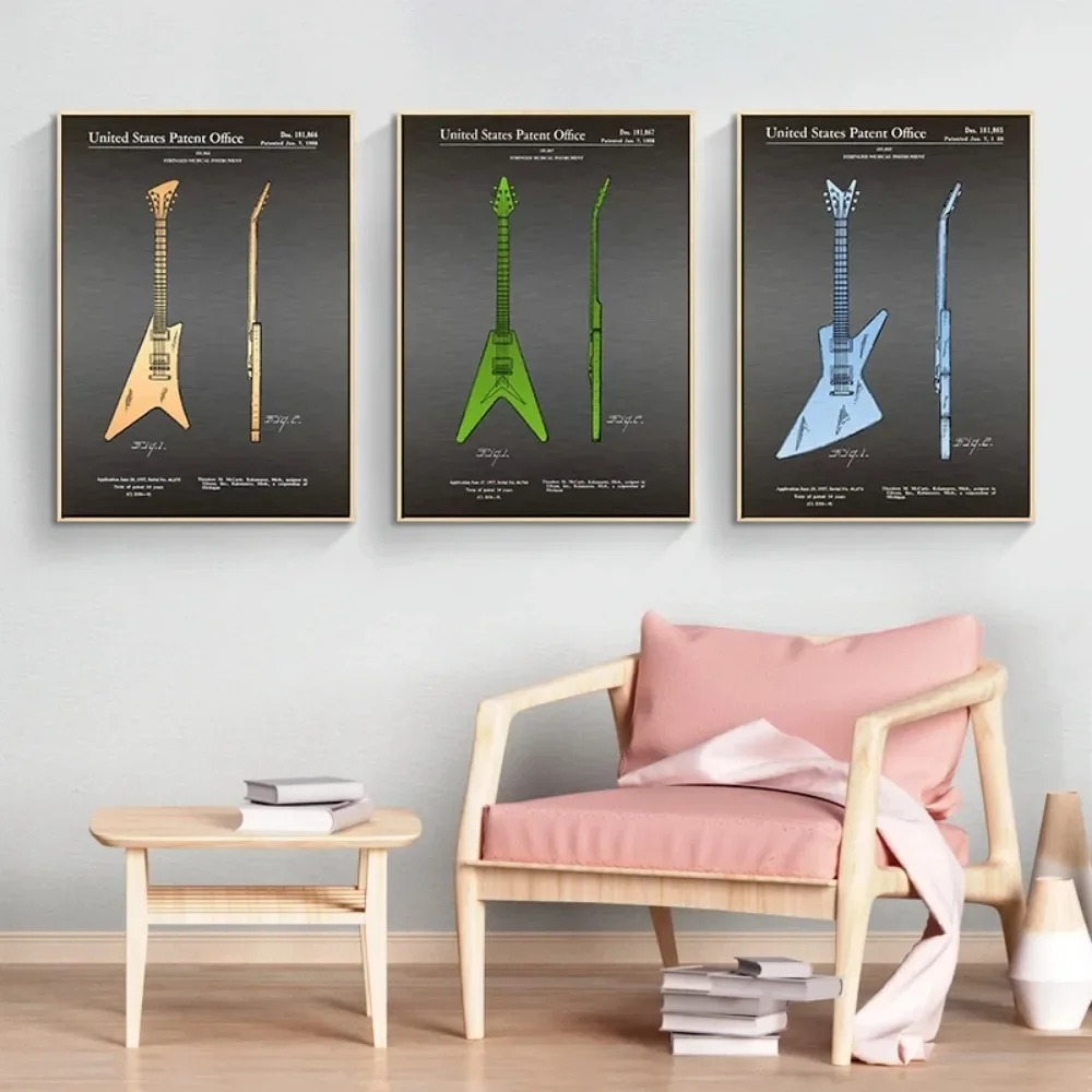 Electric Guitar Anatomy Poster - Musical Instrument Image recension och pris