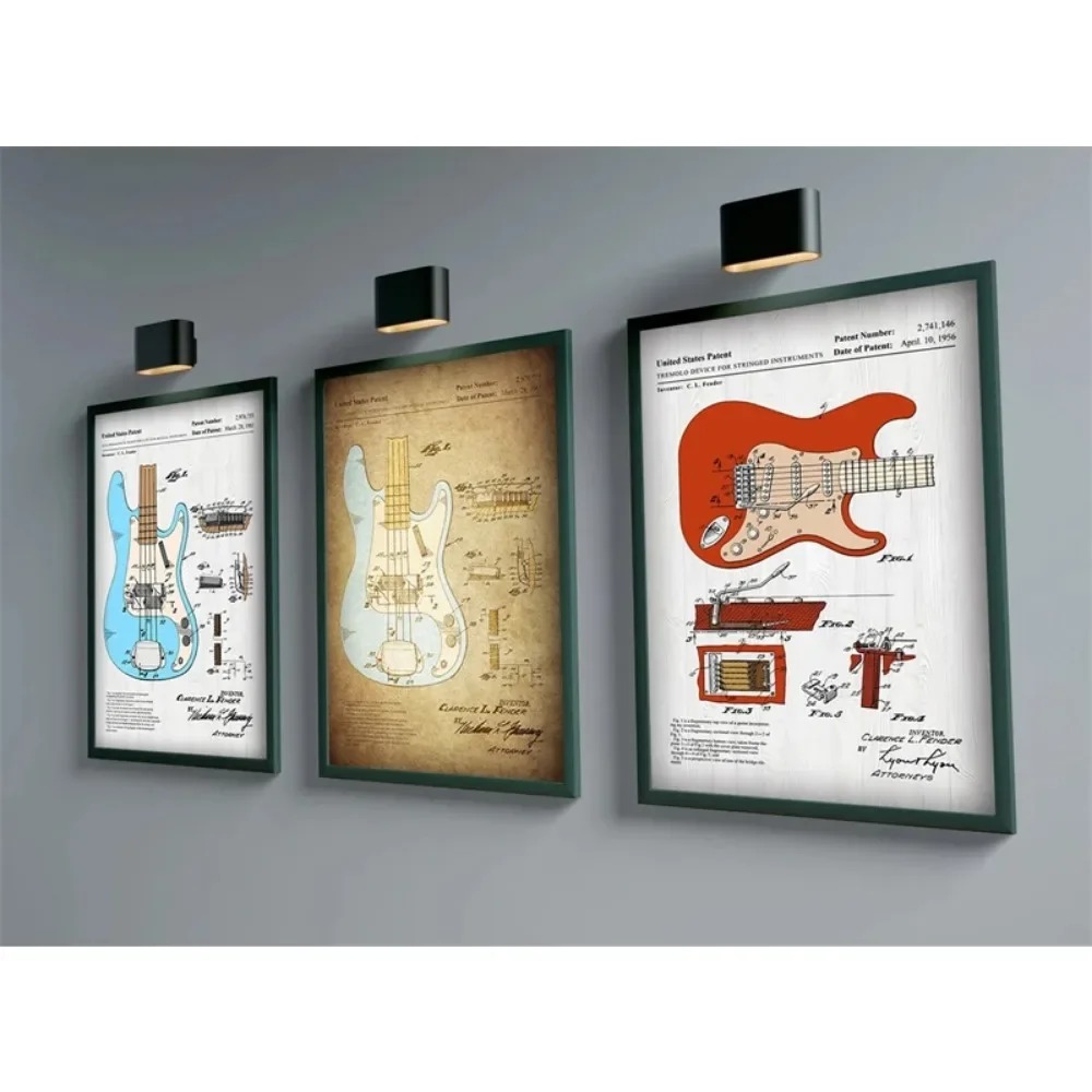 Electric Guitar Anatomy Poster - Musical Instrument Image recension och pris