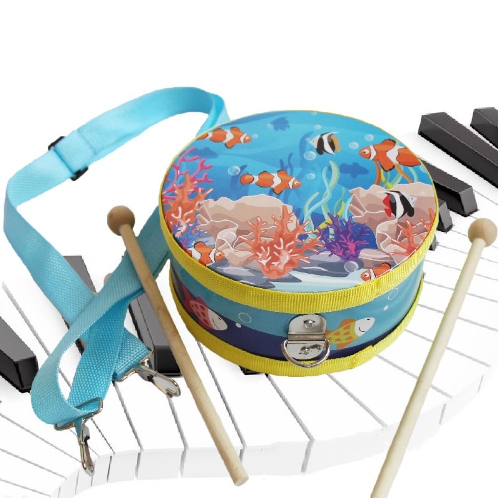 Wooden Children's Drum Double  - Musical Instrument Kids recension och pris