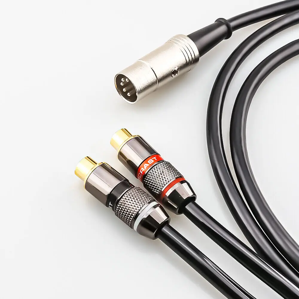 5-Pin Din Male to 2-RCA Female - Musical Instrument Image recension och pris