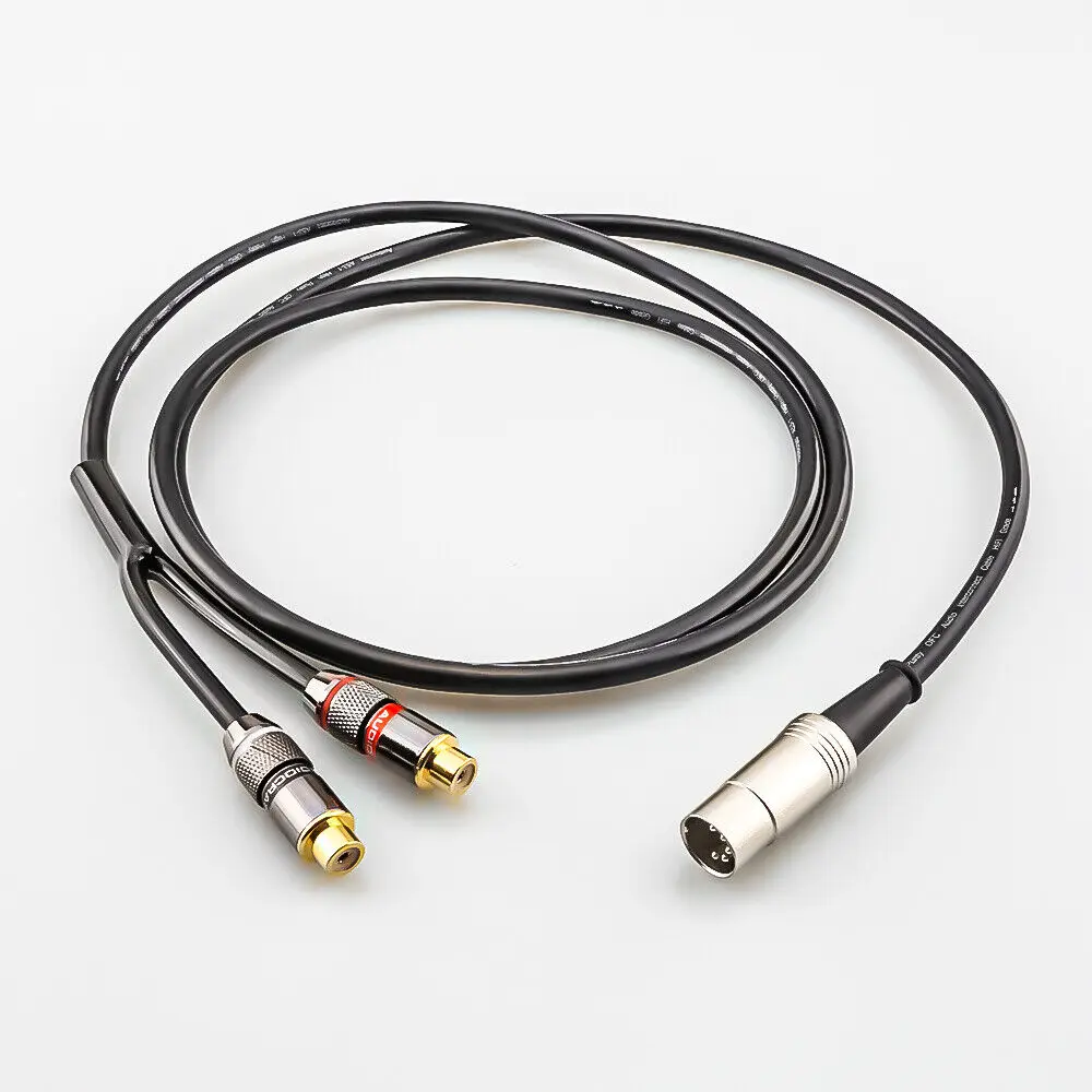 5-Pin Din Male to 2-RCA Female - Musical Instrument Image recension och pris