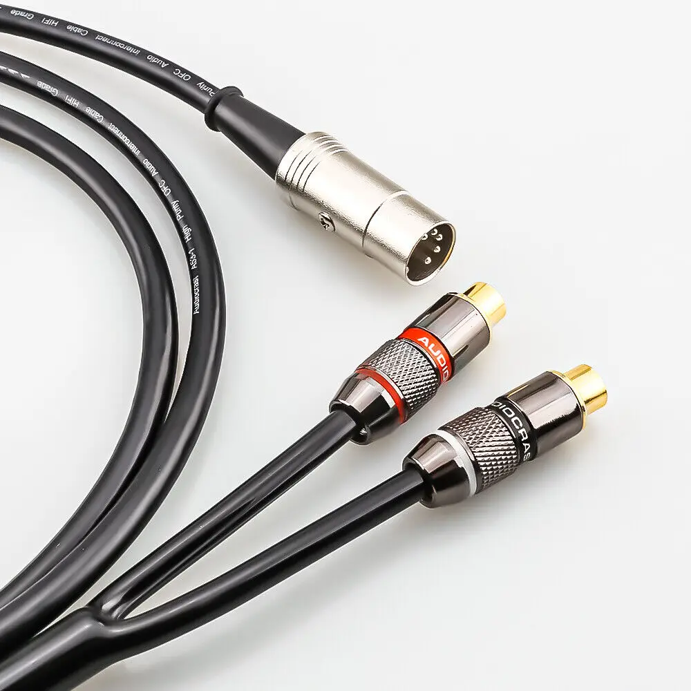 5-Pin Din Male to 2-RCA Female - Musical Instrument Image recension och pris