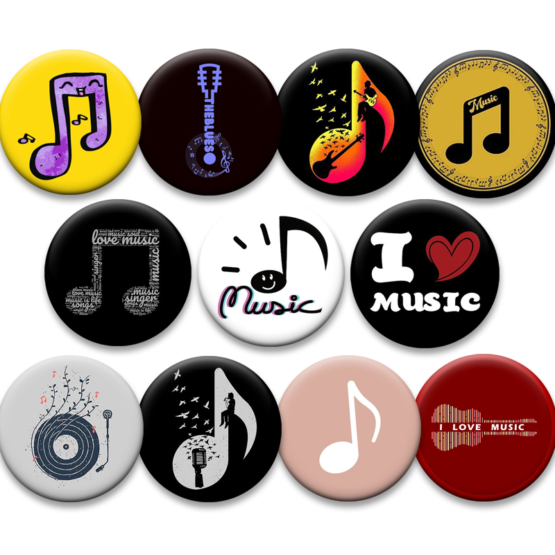 Musical Note Creative Badge I  - Musical Instrument Symbols recension och pris