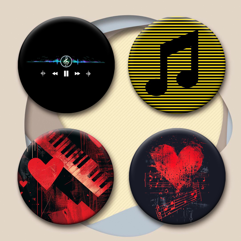 Musical Note Creative Badge I  - Musical Instrument Symbols recension och pris
