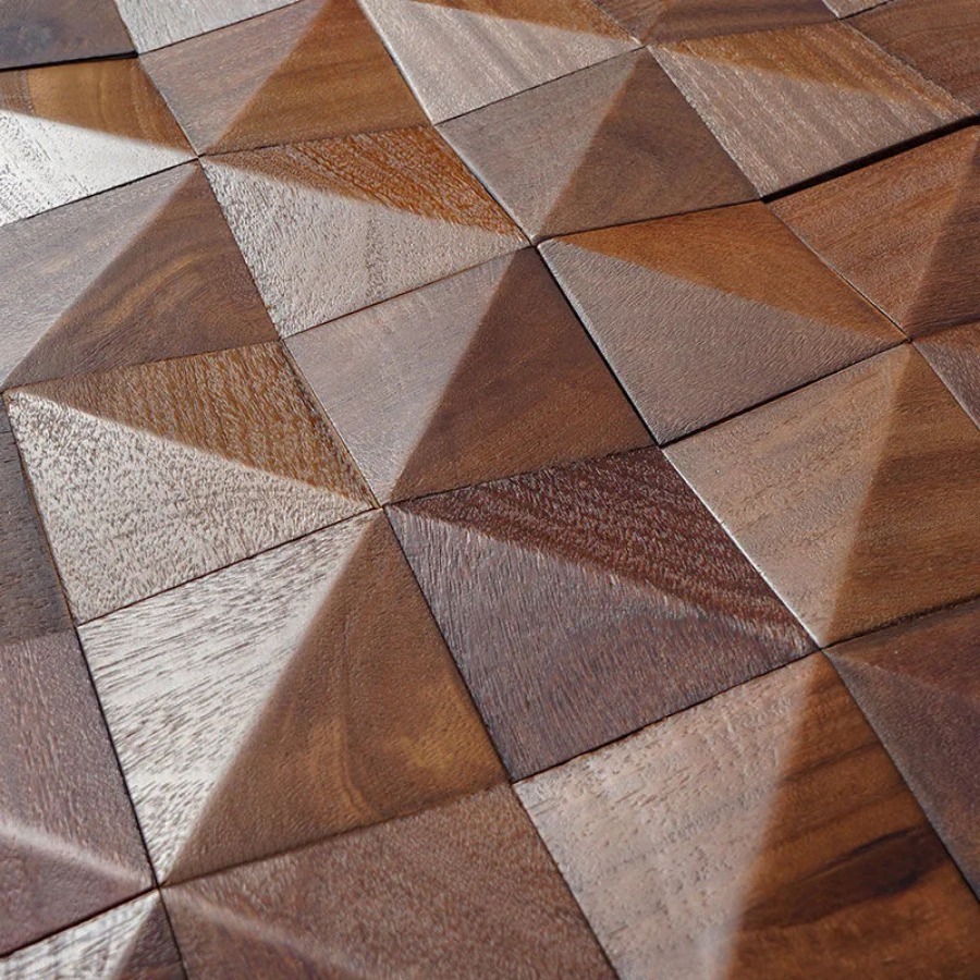 3D Triangle Solid Wood Mosaic  - Musical Instrument Image recension och pris