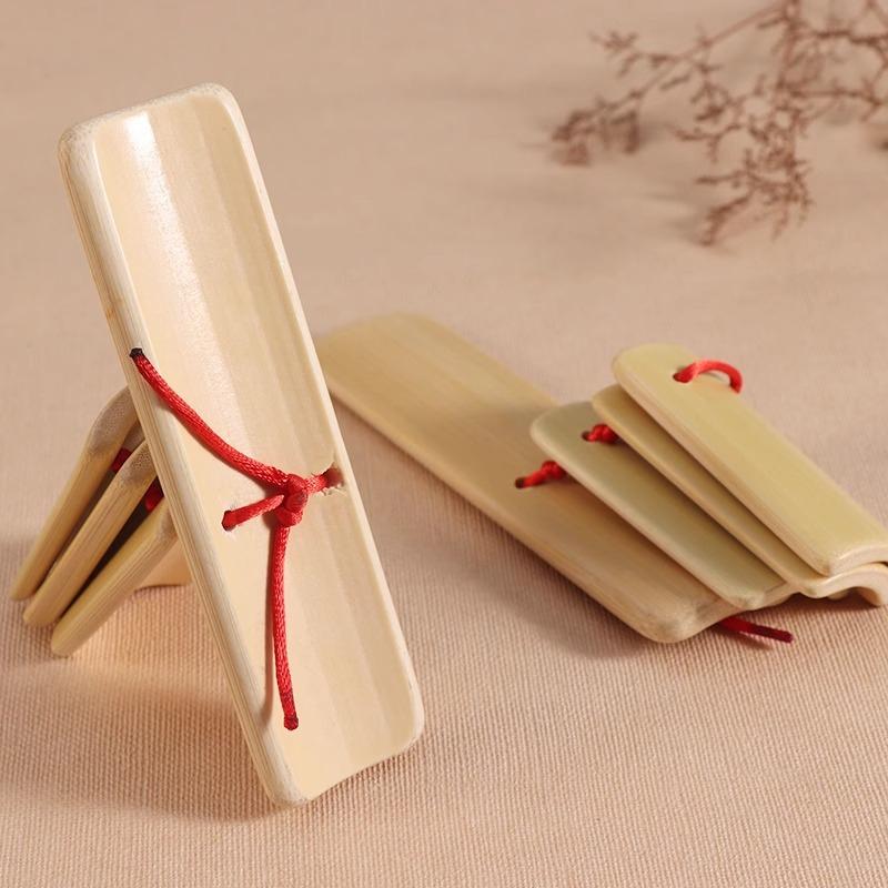 Children Small Bamboo Clapper  - Musical Instrument Clapper recension och pris