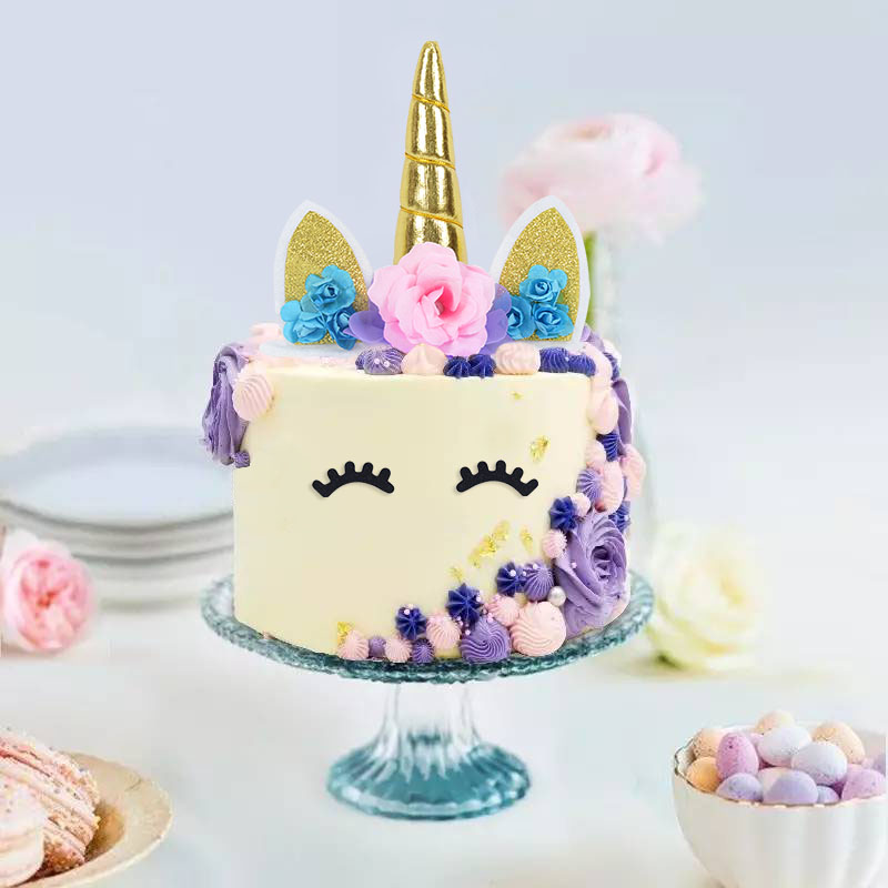Rainbow Unicorn Cake Topper Ey - Musical Instrument Gong recension och pris