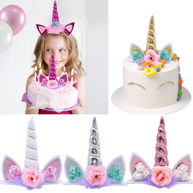 Rainbow Unicorn Cake Topper Ey - Musical Instrument Gong recension och pris