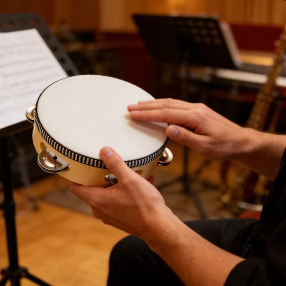 4/6/8/10 Inch Hand Held Drum W - Musical Instrument Kids recension och pris
