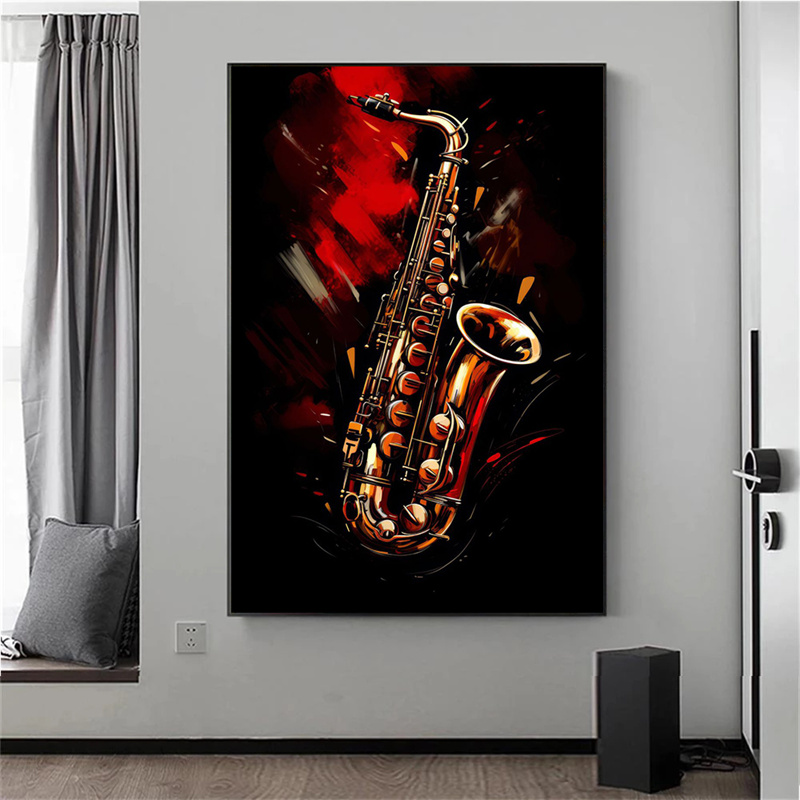 Frameless Abstract Colorful Ar - Musical Instrument Image recension och pris