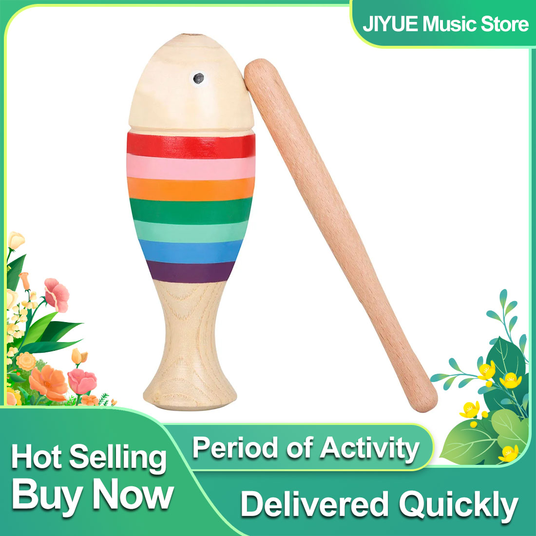 IRIN Rainbow Fish Orff Childre - Musical Instrument Clapper recension och pris